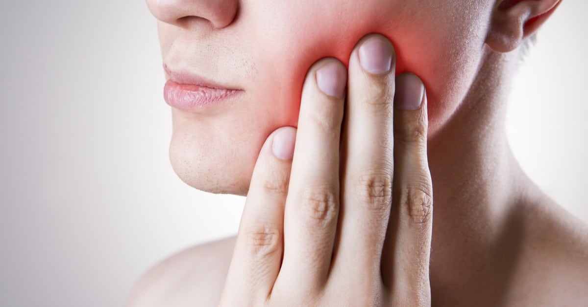 woman with a toothache