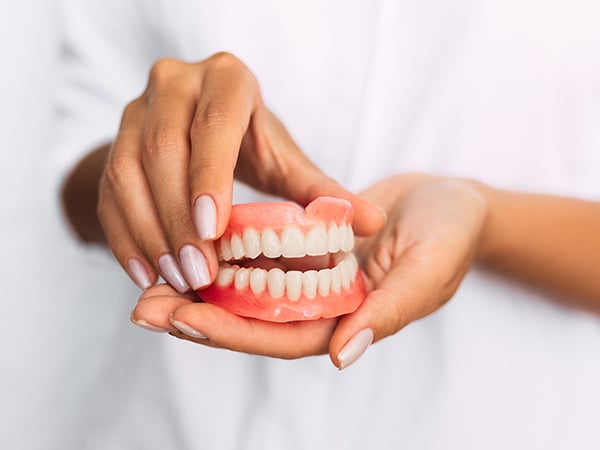 image of fake teeth