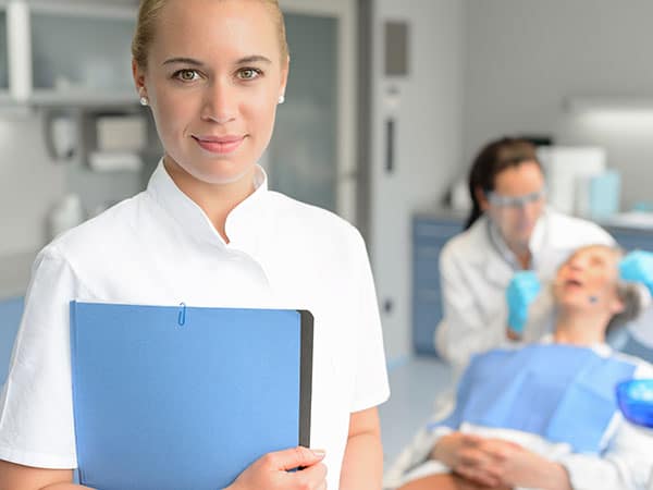 image of a dental assistant