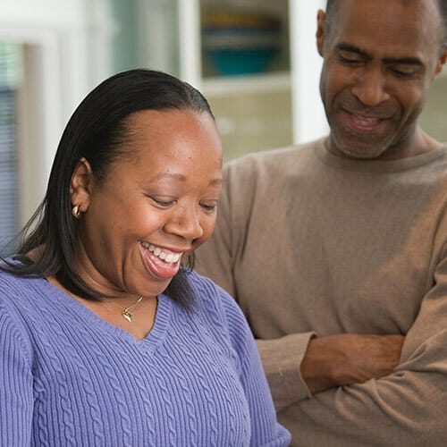 Image of a smiling black woman